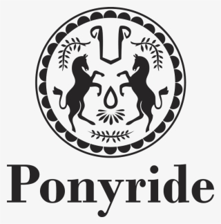 Ponyride Logo Vertical Black Web - Ponyride Detroit