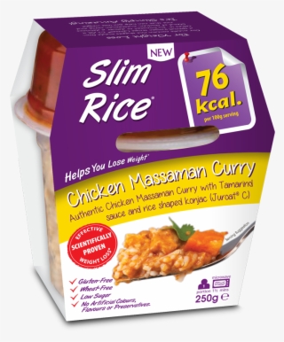 Chicken Massaman Slim Rice - Eat Water Slim Rice Chicken Massaman Curry 250g Ready