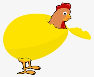 Clip Art Easter Bird Hen Egg Hatch Broken Chick Eyes - Clip Art