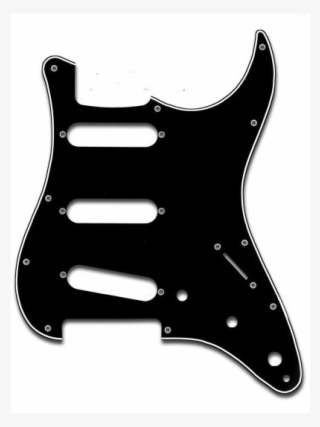 Strat* Style Pickguard Black - Pickguard Stratocaster