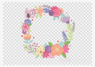 Flower Wreath Drawing Clipart Wreath Floral Design - Coronas De Flores Dibujos