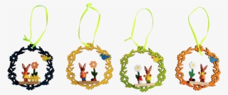 Tree Hanging Deco Flower Wreath Coloured Ca 10*10cm - Creative Arts