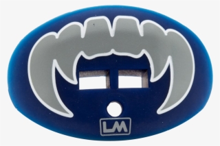 Loudmouthguards Vampire Fangs Bronco Navy Blue - Loudmouthguards Pacifier Style Lip Protector Mouth