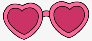 Sunglasses Love Sticker By Csak For Ios - Pink Heart Sunglasses Clip Art