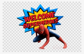 Superhero Volunteer Clipart Spider-man Superman Batman - Superhero Birthday Welcome Sign