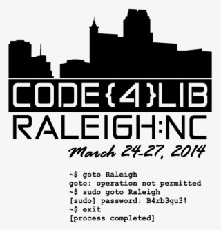 Shirt Design Code4lib Small - T-shirt