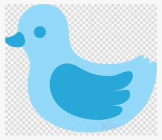 Baby Blue Duck Png Clipart Duck Infant Clip Art - Play Button Blue Png