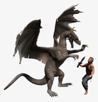 Man, Dragon, Tube, Isolated, Pose, Fantasy, Figures - Fantasy Dragon Man