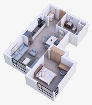 Hannah Corner 1 Bed - Portable Network Graphics