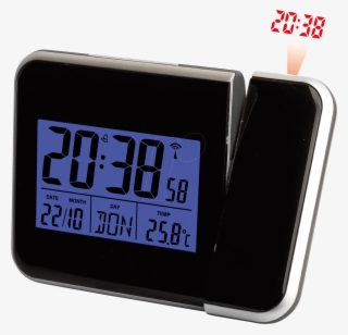 Radio Alarm Clock Digital, Projector Function, Temperature - Radio Alarm Clock Mebus 51510 Black