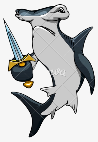 Pirate With Sword Photos By Canva - Cartoon Hammerhead Shark Decal