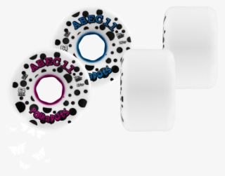 64mm Abec 11 Polka Dot Longboard Skateboard Wheels - Abec11 Polka Dots White Longboard Wheels - 64mm