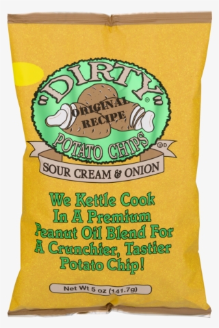 Dirty Kettle Potato Chips, Sour Cream & Onion - Kettle Cooked Sour Cream And Onion