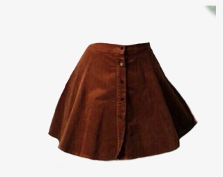 Brown Skirt Polyvore Moodboard Filler 90s Fashion, - Polyvore Png Skirt