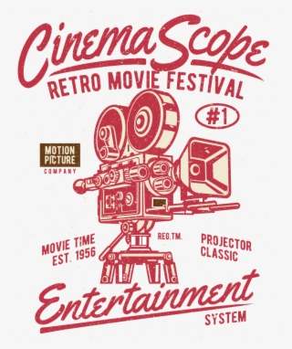 Retro Cinema Scope - Tee Shirt Cinema