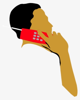 Svg Freeuse Library Cell Phone Man Free Stock Photo - Talking On Phone Illustration