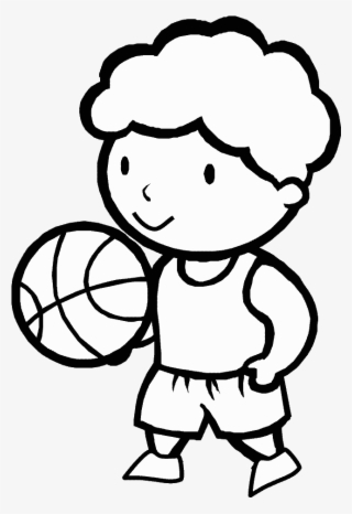 Kleurplaat - Basketball - Dibujos De Deportes Para Dibujar