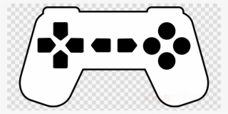 Controller White Png Clipart Microsoft Xbox 360 Wireless - Video Game Clipart Black And White
