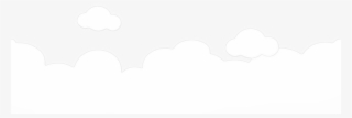 Cloud Scene - Cartoony Clouds Transparent Background