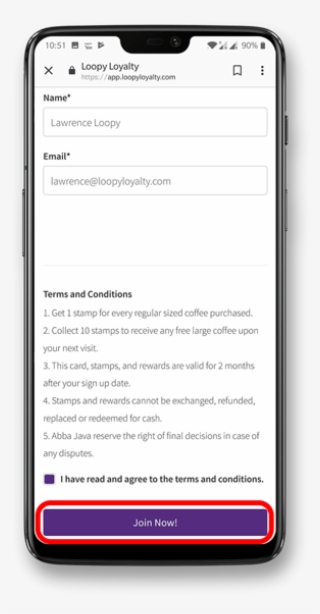 Tap On The Join Now Button - Iphone
