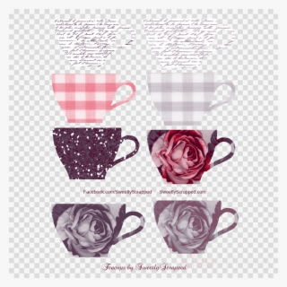 Download Teacup Clipart Teacup Saucer Clip Art Teacup - Darkroom Door Background Cling Stamp 4"x6" French Script