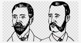 Download Line Drawings Beard Clipart Clip Art Beard - Custom Vintage Beards Mugs