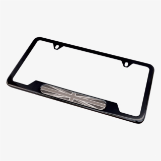 Jaguar License Plate Frame, Black Jack - Honda License Plate