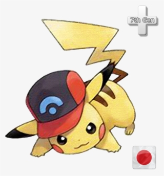 Pikachu With Ash's - Cap Pikachu Sun And Moon