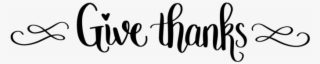 Give Thanks Png Black And Whi - Autocad Dxf