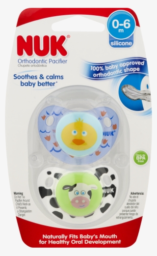Nuk Cute As A Button Orthodontic Pacifier, 0 6 Months, - Nuk Pacifier