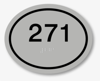 Oval Room Number - Circle