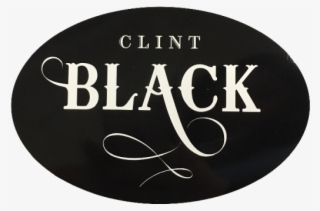 Clint Black Oval Sticker - Clint Black 2018