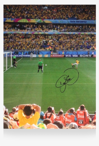Neymar Jr Signed Brazil Photo - 2014 Fifa World Cup