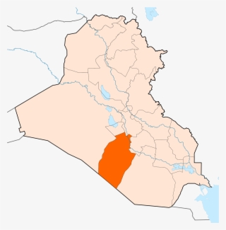محافظة النجف الاشرف على الخريطه