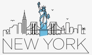 New York Line Art Skyline - New York City