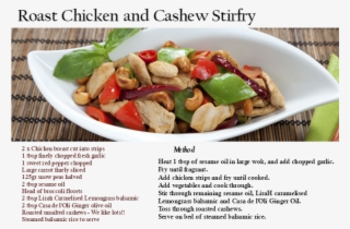 Roast Chicken And Cashew Strifry - Cashew
