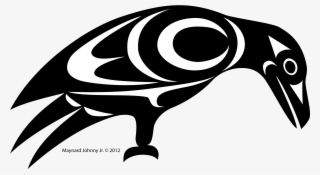 Crow-quleeqe - Coast Salish Raven Outline