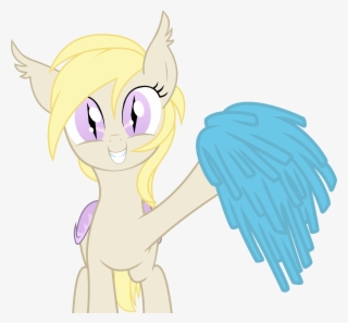 Stoic5, Bat Pony, Blind, Cheerleader, Female, Happy, - Pom-pom