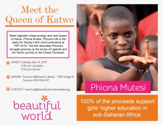 Tuesday April 4, 2017 L Make Your Move - Phiona Queen Of Katwe