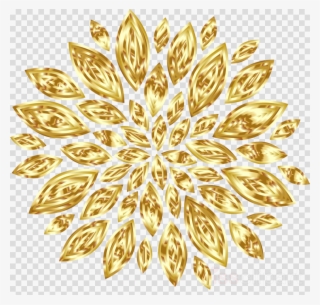 Gold Flower Vector Png Clipart Flower Floral Design - Clip Art