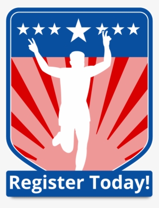 Marathon Runner Finish Run Poster Card