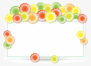 Flower Border Design 10, Buy Clip Art - Border Design Flower Rectangle