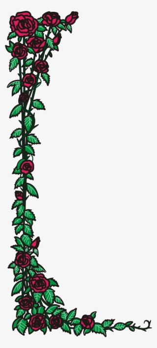 Border Panda Free Images Roseborderclipart - Clip Art