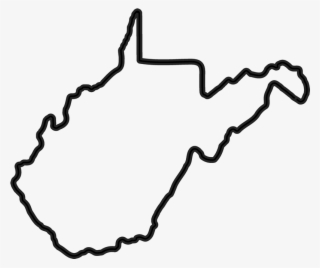 West Virginia Outline Rubber Stamp State Rubber Stamps - State Of West Virginia Clip Art