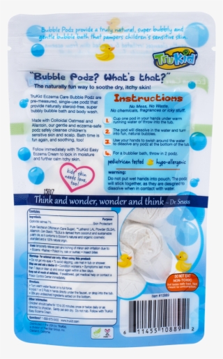 Trukid Bubble Podz, Eczema Care, Bubble Bath, 8 Count - Trukid Bubble Podz Combo Pack (2 X 24 Count)