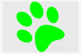 Dog Paw Logo Green Clipart Dog Paw Clip Art - Christmas Pusheen Png