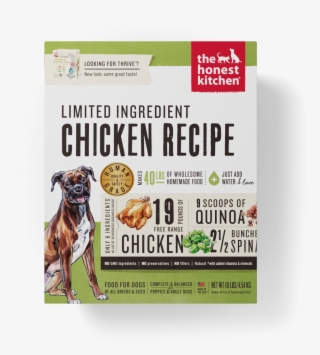 The Honest Kitchen Limited Ingredient Chicken Recipe - Honest Kitchen Thrive Dehydrated Chicken Dog Food