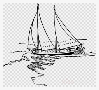 Sailboat Drawing Tile Coaster