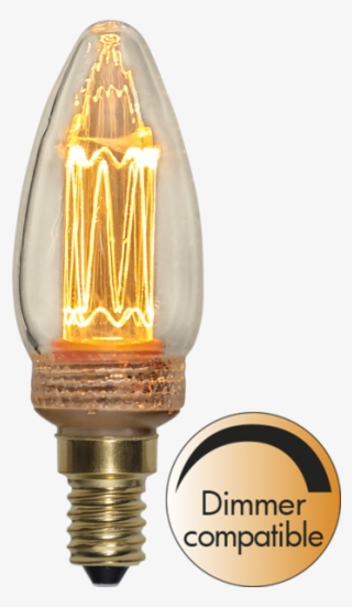 Led Lamp E14 C37 New Generation Classics - Star Trading - Led-lampe E14 P45 Soft Glow, Transparent