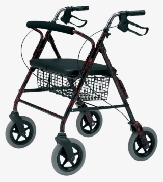 Heavy Duty 4 Wheel Walker - Mobility Smart Heavy Duty 4 Wheeled Rollator